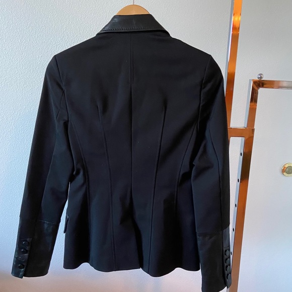 Flavio Castellani Blazer With Leather Lapels - Picture 5 of 5